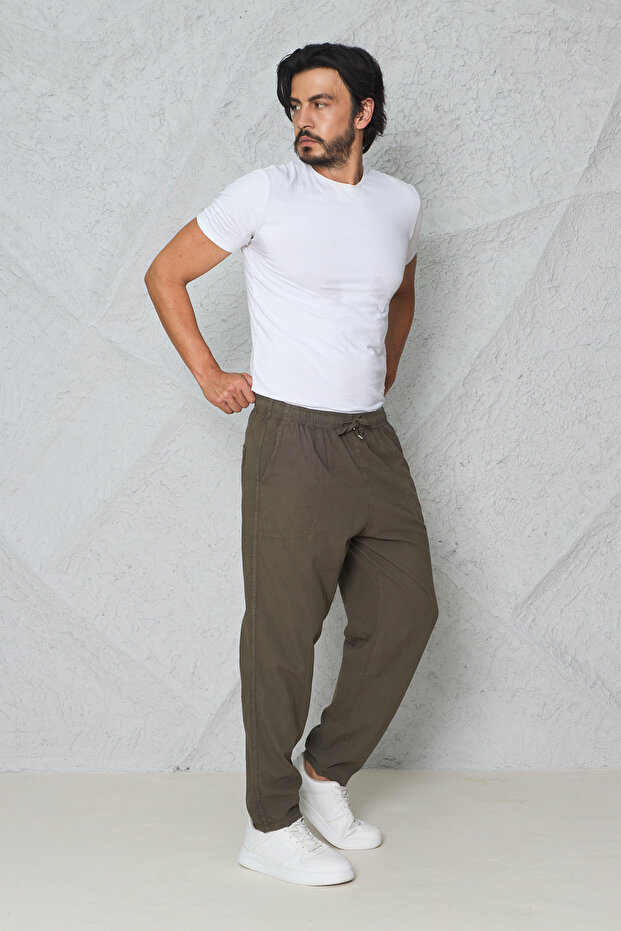 Male Linen Raw Cloth Trousers Summer Menswear the Quintessential Comfortable Die