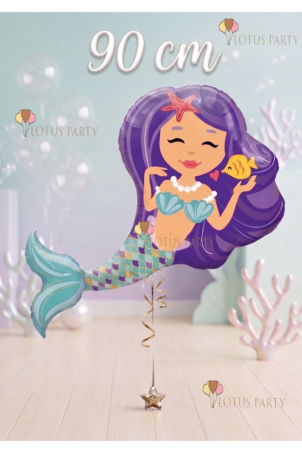 1 Mermaid Foil Balloon