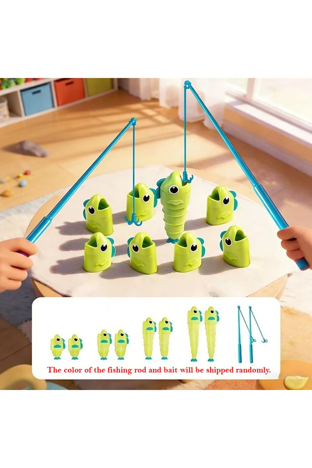 1 Set Fishing Master Extendable Fishing Battle Game Parent-Child Interactive Fine Skills Development