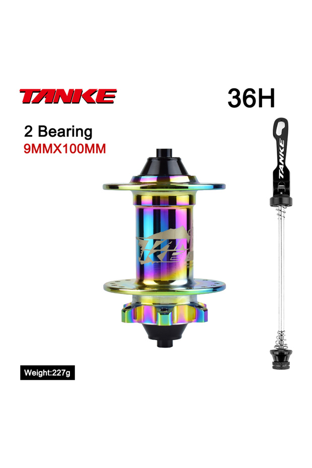 36H Colorfu front QR TANKE 120 Click Hub Bearing MTB Hub Front Rear 32 36 Holes Disc Brake Bicycle H