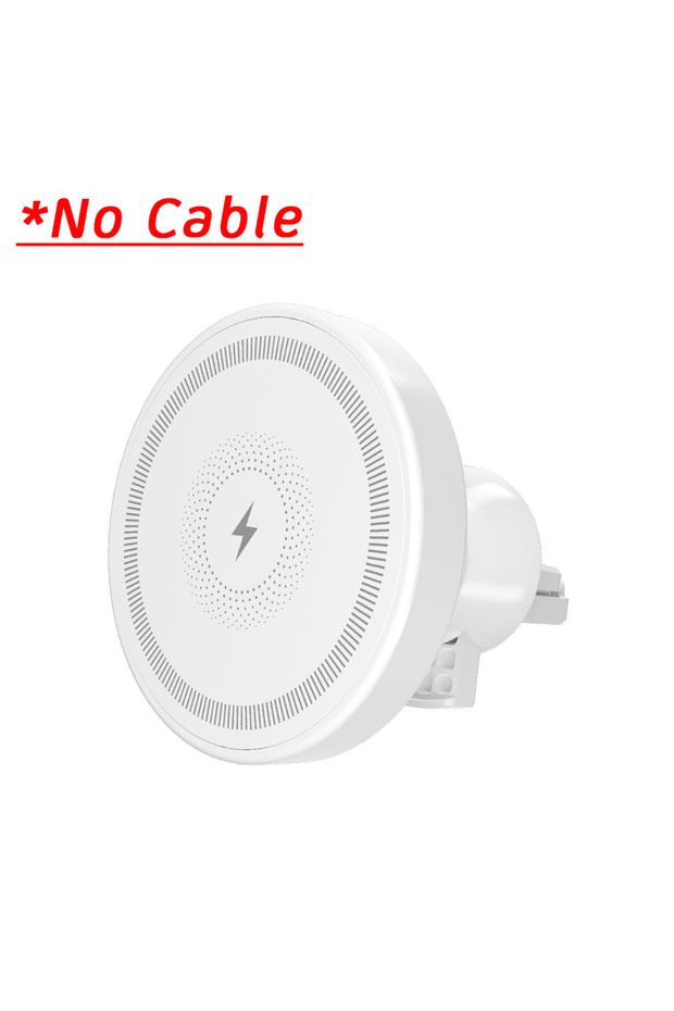 VIKEFON White No Cable Magnetic Wireless Car Charger Air Vent Phone Holder Stand For iPhone 17 16 Pr