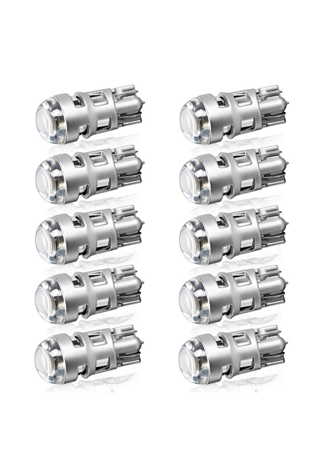 6000K 10PCS 2/6/10 Ultra Bright T10 W5W 3030 168 LED Signal Lamp Bulbs White for 12V Car License Pla