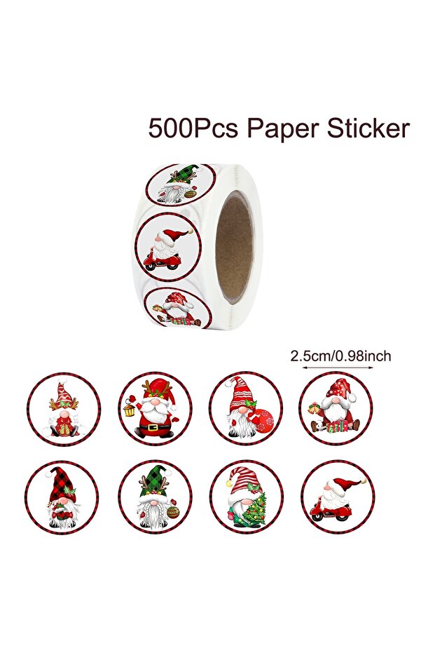 03 500pcs Christmas Stickers Holiday Labels Family Merry Christmas Stickers Xmas Decorative Envelope