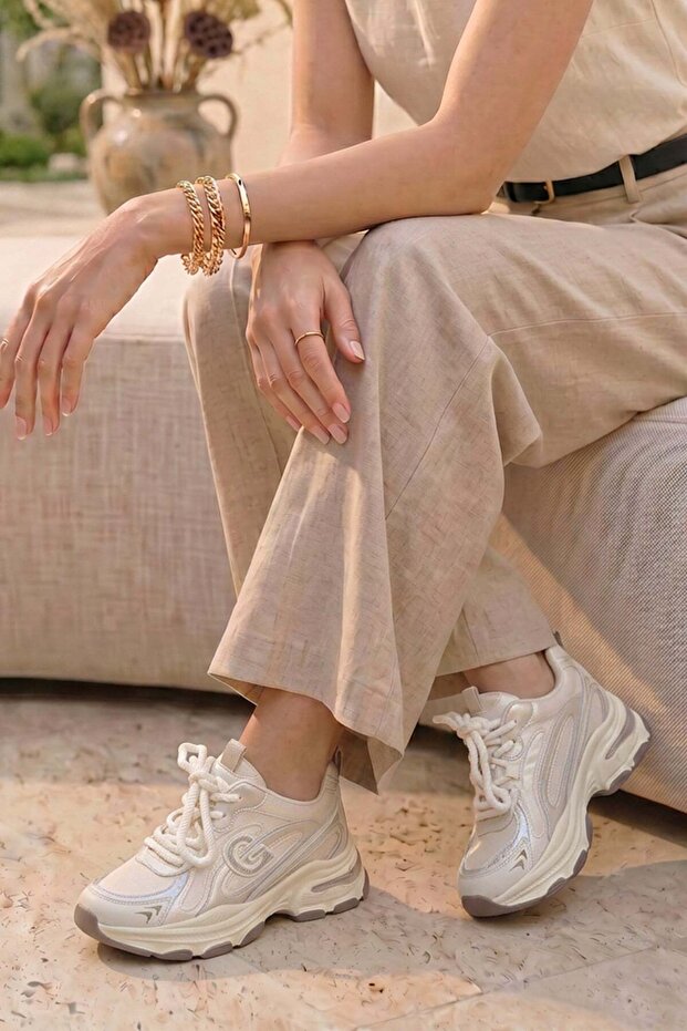 JesiCCA Guja أحذية رياضية نسائية بيج مستوردة لا غنى عنها