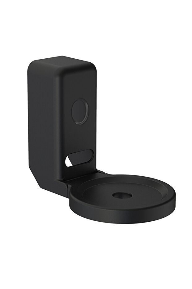 حامل حائط أسود لجهاز Echo Dot من الجيل الرابع / Echo Dot من الجيل الخامس مع تخزين الكابلات، مادة الكمبيوتر