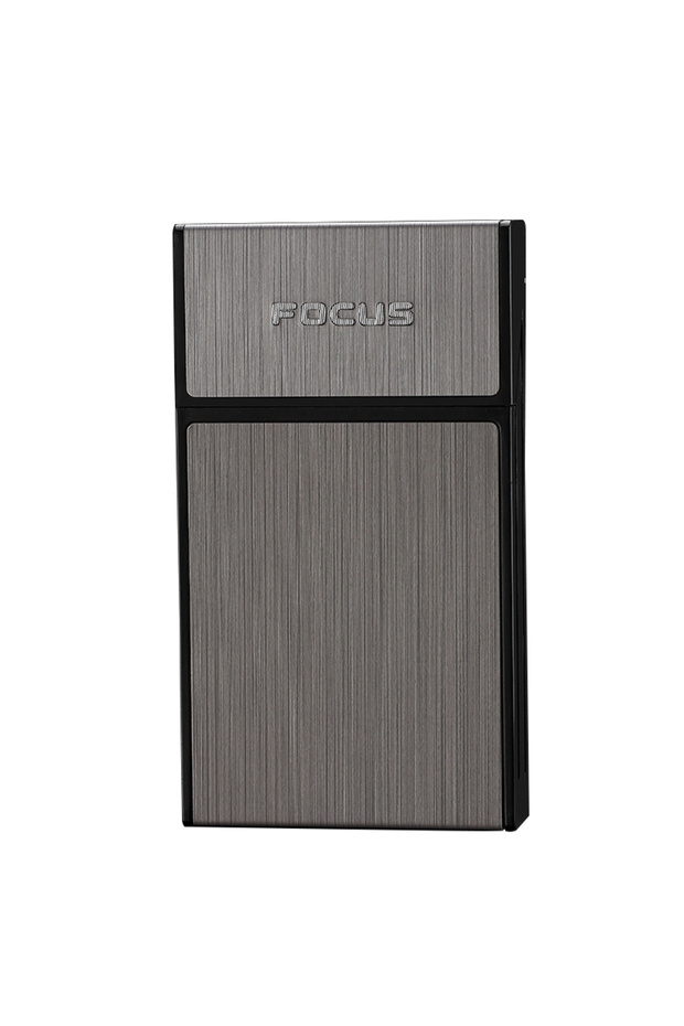 Black Portable Cigarette Box 20pcs Capacity Cigarette Case Metal Cigar Tobacco Holder Pocket Box For
