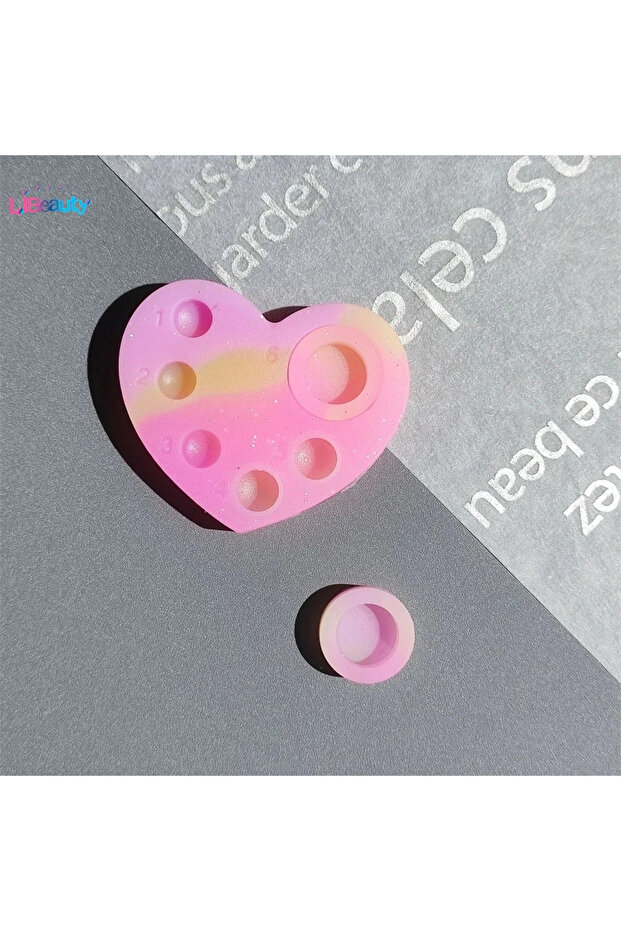 Love-Powder Libeauty 1 Pc Mini Silicone Palette 5 or 6 Function Tray For Lash Lift And Tint Brow Lam
