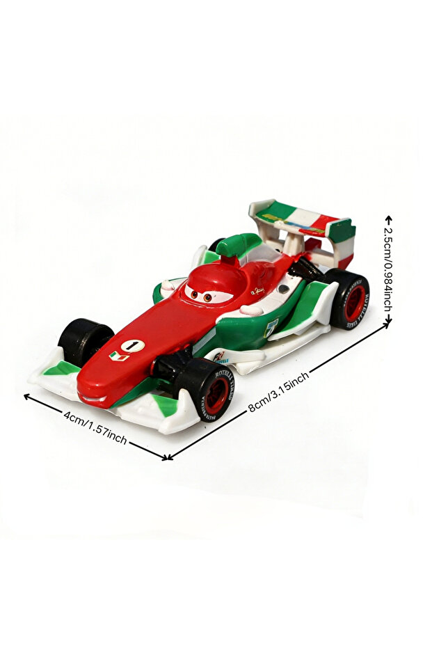 Francesco Bernoulli New F1 Pixar Cars Lightning McQueen Francesco Bernoulli 8CM 1：55 Metal Model Ra