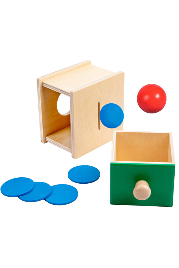 2 in 1 Coin Ball Box Wooden Puzzles Toys 2 in 1 Coin Ball Box Sets Game Hand-eye Coordination Graspi
