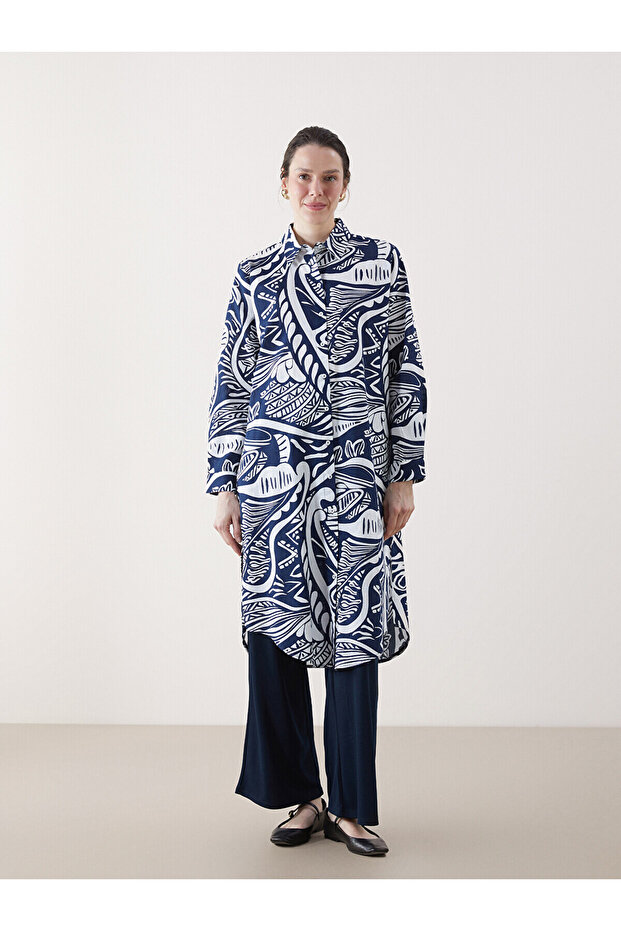 Trendlucky Women's Patterned Shirt Tunic with a Difference