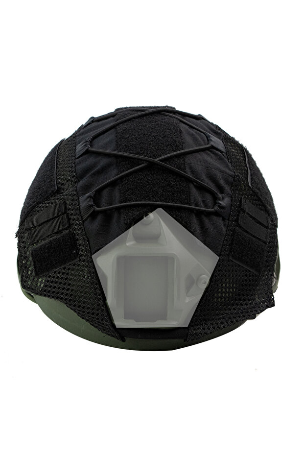 Black-Solid Tactical Helmet Cover Cloth Camo Headwear for Ops-Core Fast Helmets Paintball Helmet w