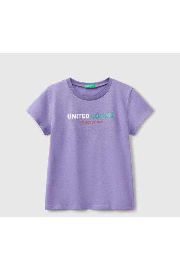 Girl's sim mixed print t-shirt gkb0002