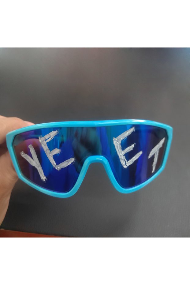 Blue for children Jey Uso YEET Sunglasses Sports Shades MAIN EVENT Blue Glasses Bloodline USOS RARE