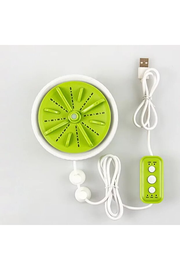 غسالة صغيرة محمولة تعمل بمنفذ USB، مزودة بتوربين مدمج للملابس الداخلية، وسرعات زمنية قابلة للتعديل، موفرة للمساحة.