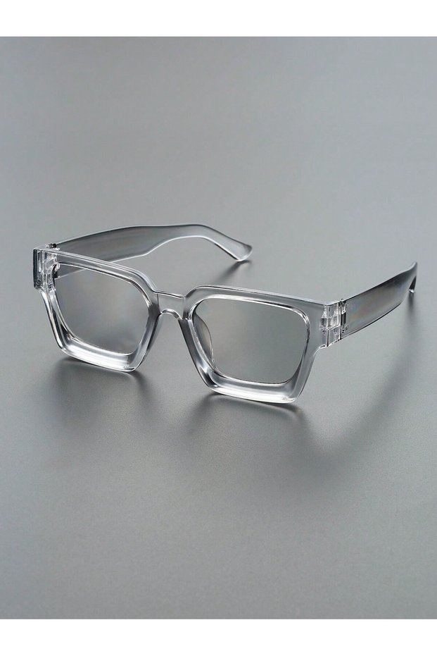 LC2208-G.GY 1/2 PC S Classic Fashion Square Plastic Frame Women Sunglasses For Men Daily Life Shades
