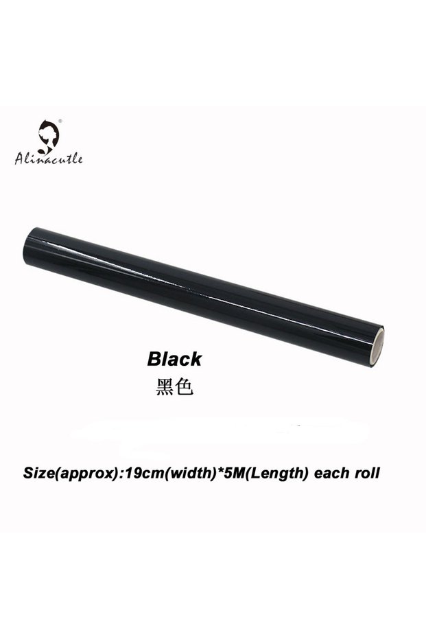 Black 5M(Length)X19CM(Width) Toner Reactive Foil Film,PVC Tube Packing,Can Use With Laminator, Paper