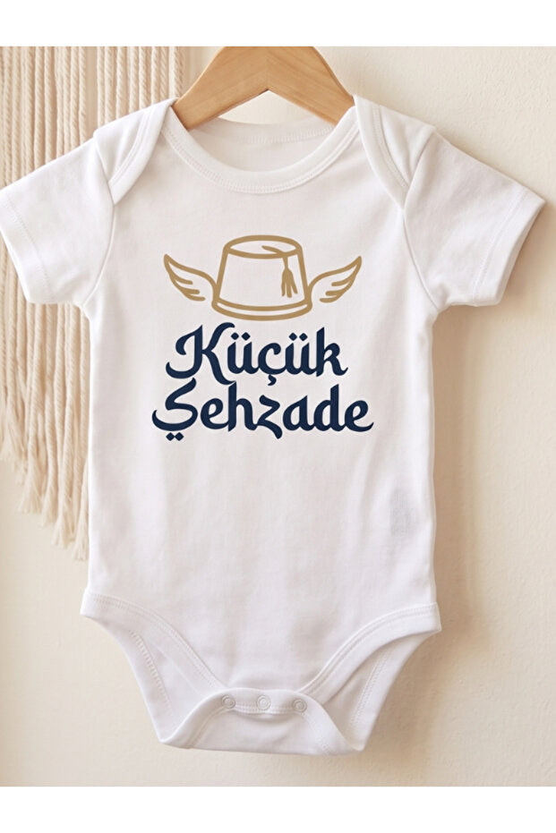 Şehzade Circumcision Bodysuit Humorous Circumcision Child Bodysuit 100% Cotton Baby Bodysuit