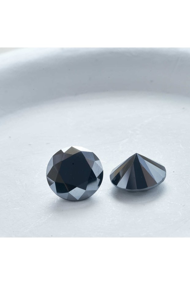 5mm black 0.5-5ct Rare Black Color Moissanite Loose Stones VVS1 Excellent Cut 5-14mm Moissanite Lab