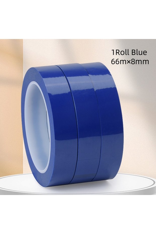 Blue 9colors 1Roll Dental Identification Tape 66m×8mm PET High Tempe Resistant Marla Tape Instrument