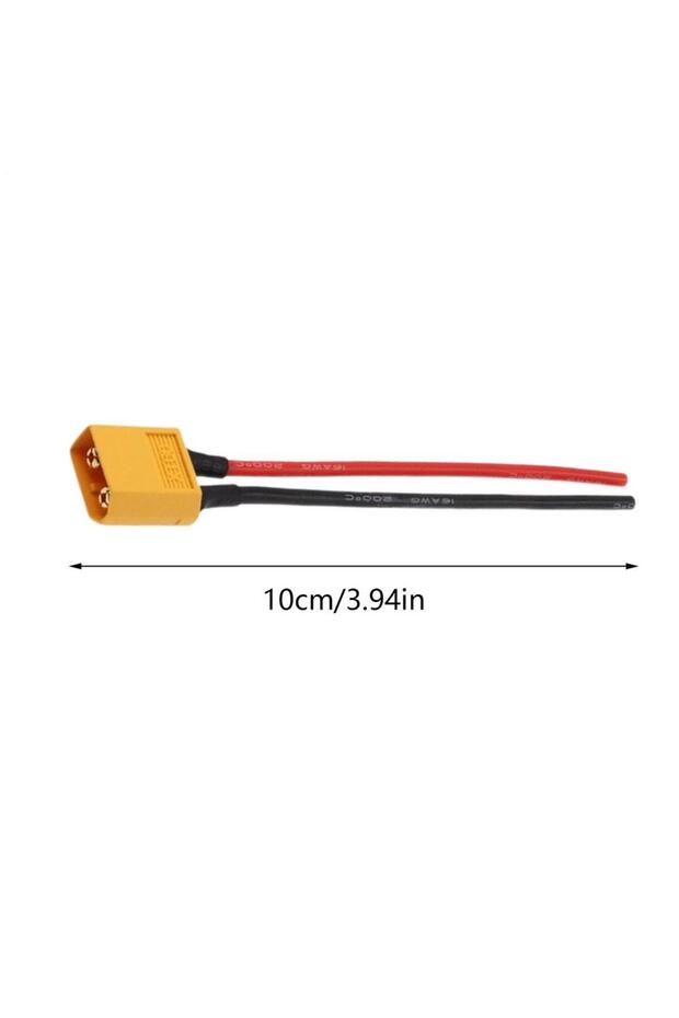male head XT60 Connector Male Female 16AWG 10cm Extension Cable, Solar Panel Adapter Plug Wire for