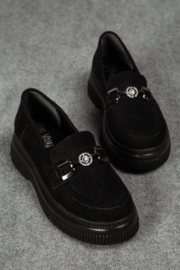 Women's 002 Stone Buckle Orthopedic Stylish Women's Loafer