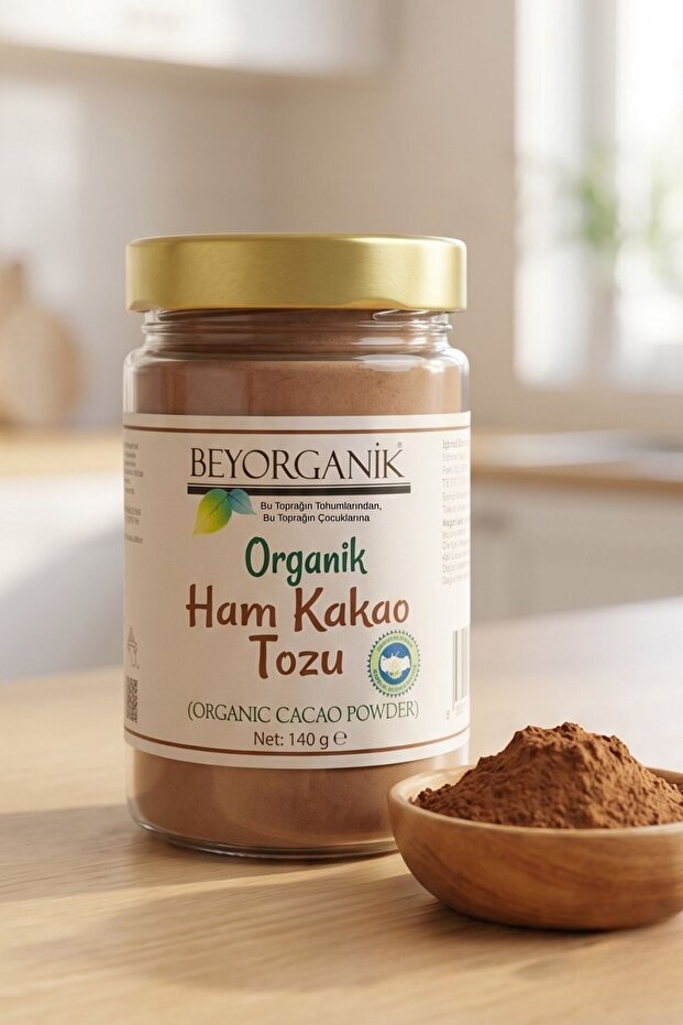 BEYORGANİK Organik Ham Kakao Tozu 140 gr (PESTİSİT ANALİZLİ)