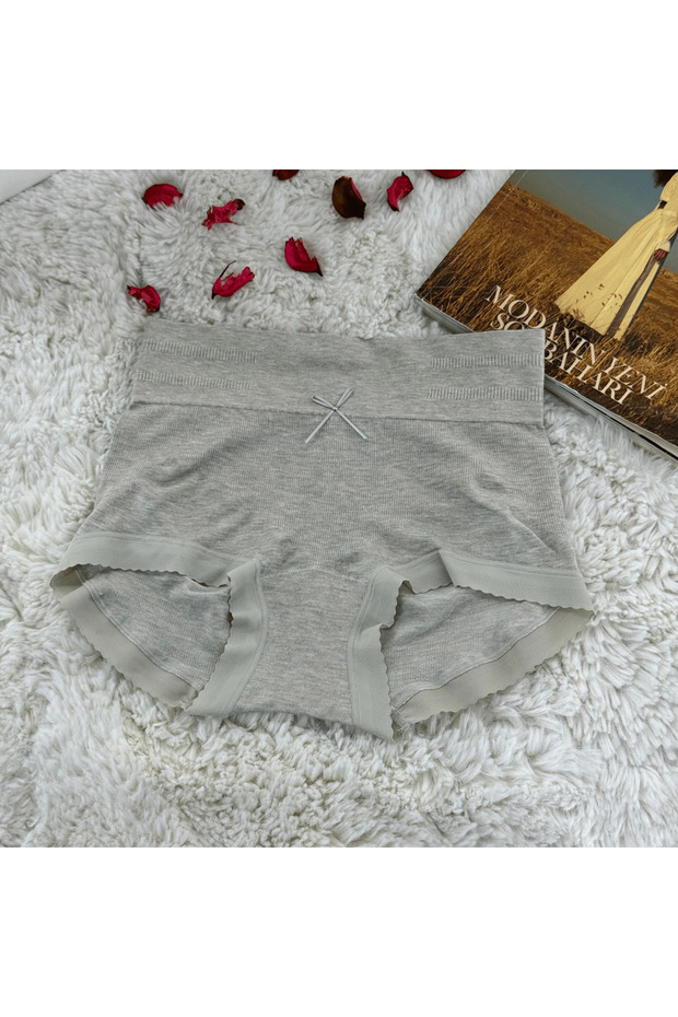 Seamless High Waist Gathering Boxer Briefs – Seamless, Stretchy, Everyday Comfortable Underwear