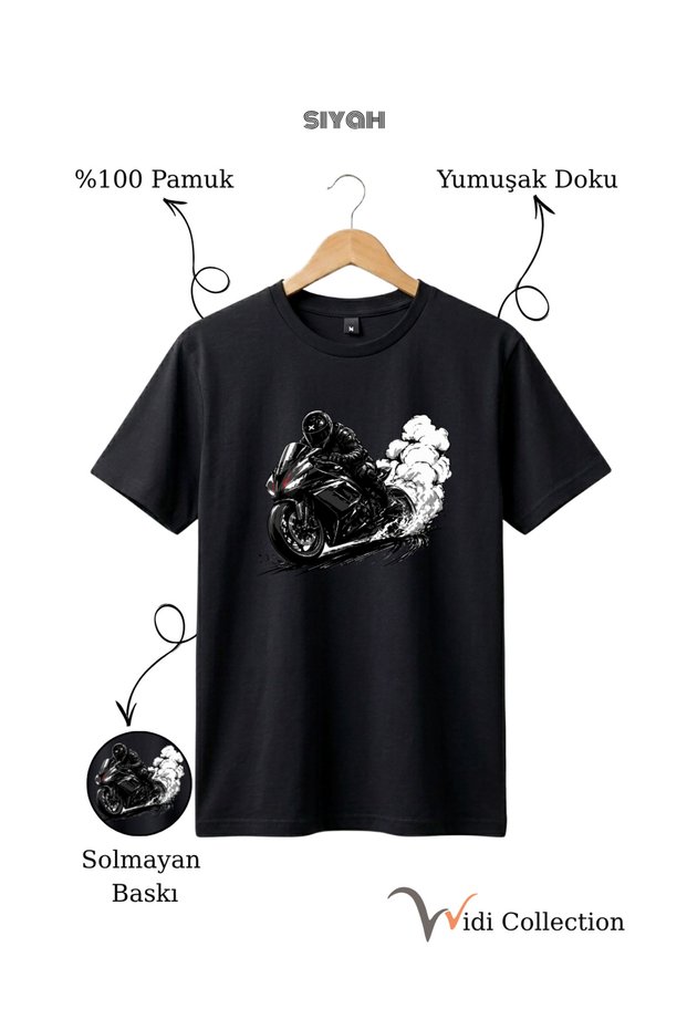 Racing Motor Drift Design 100% Cotton Regular Fit Unisex T-Shirt