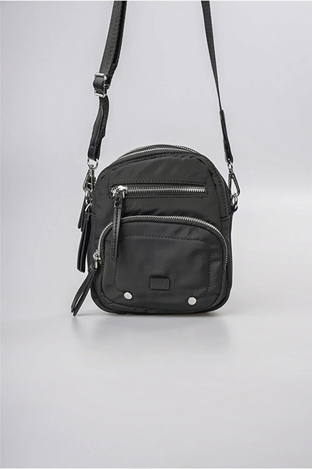 Women's Crossbody Bag Daily Stylish Use Lightweight Multi-Compartment Modern Design Black 18129