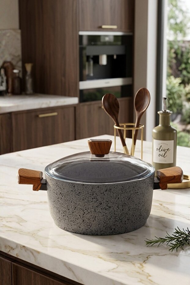 Granite 20 cm Induction Base Deep Pot