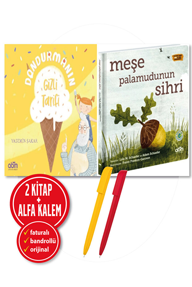 Alfa Kalem+ (Lola M.Schaefer) Meşe Palamudunun Sihri (Ciltli)+Dondurmanın Gizli Tarifi 2 Kitap