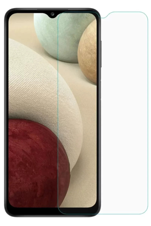 واقي شاشة فاخر متوافق مع هاتف Samsung Galaxy A02 بقوة 9 ساعات من الزجاج المقسى غير القابل للكسر وشفاف