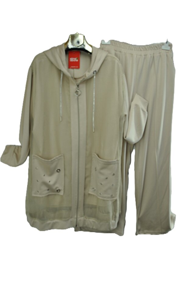 Plus Size Women's Summer Three-Piece Pants Suit