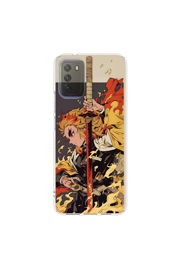 Poco M3 Compatible Anime 4/3 Design Transparent Case