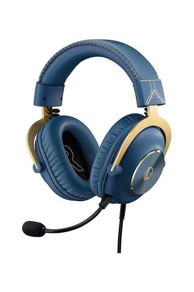 سماعة ألعاب G PRO X زرقاء اللون مع تقنية DTS 7.1 ومشغلات صوت PRO G مقاس 50 مم