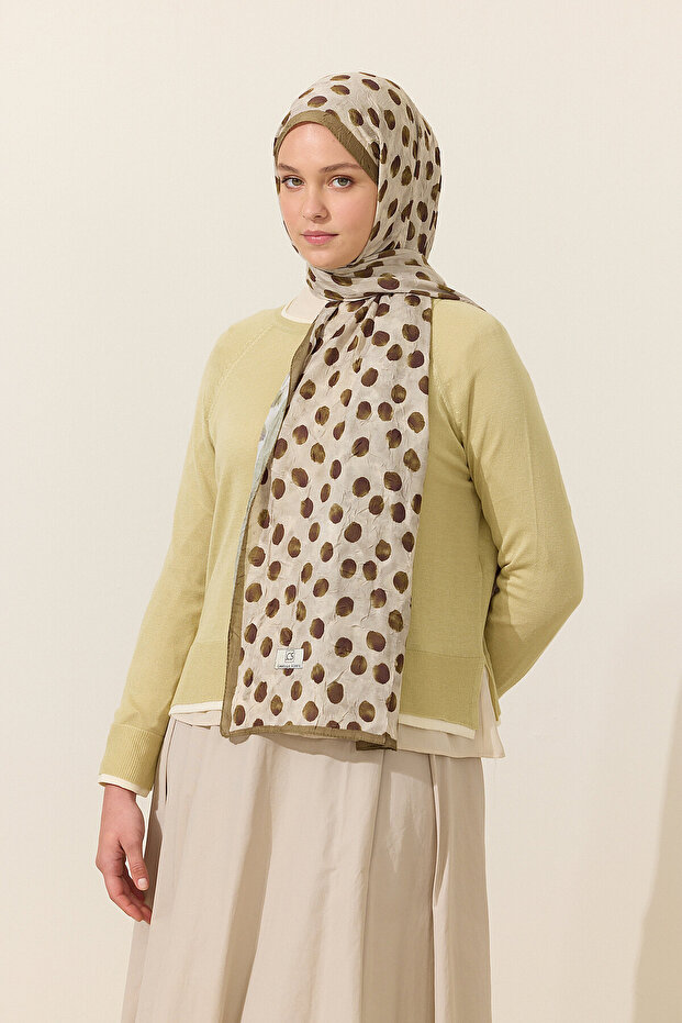 Polka Kraş Shawl - Green