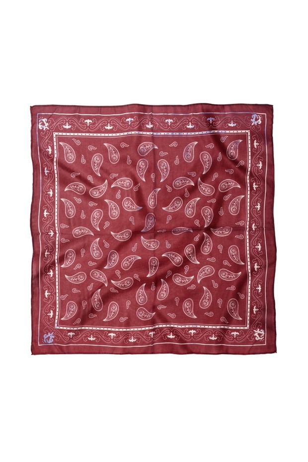 شال قطن بوليستر منقوش / باندانا 60x60 سم