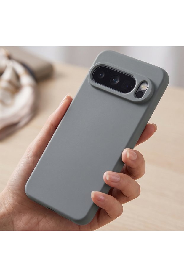 Google Pixel 10 Pro Case with Camera Protection and Microfiber Lining Launch Gray