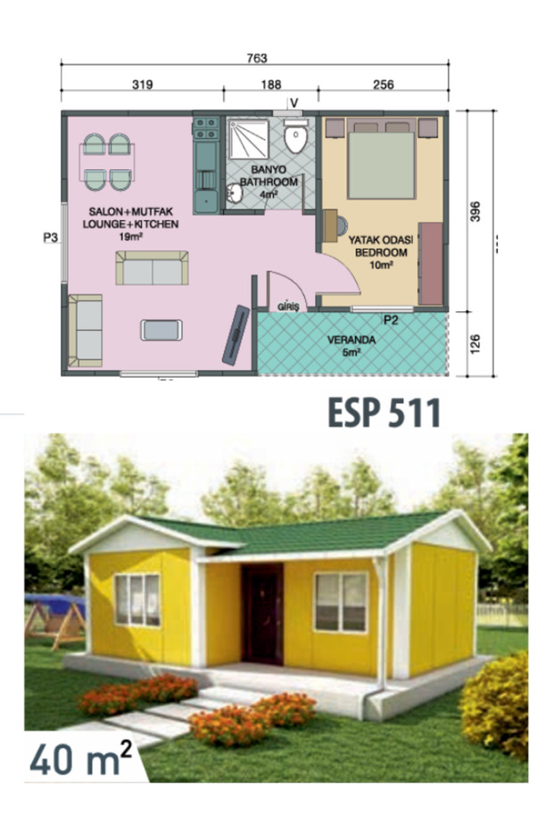 ESP511 Prefabrik Ev