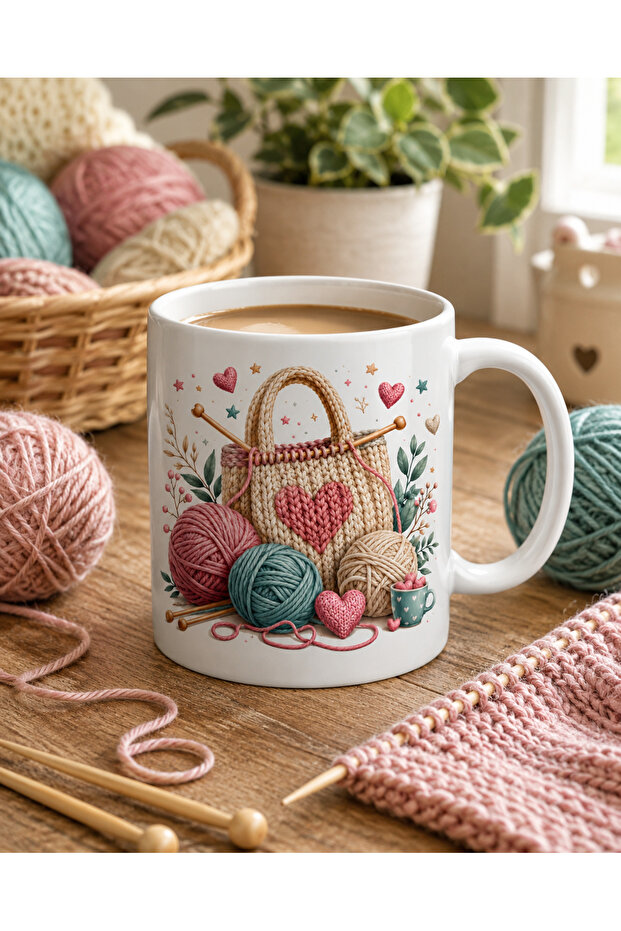 Special Mug for Knitting Enthusiasts, Double-Sided Mug, Gift Mug