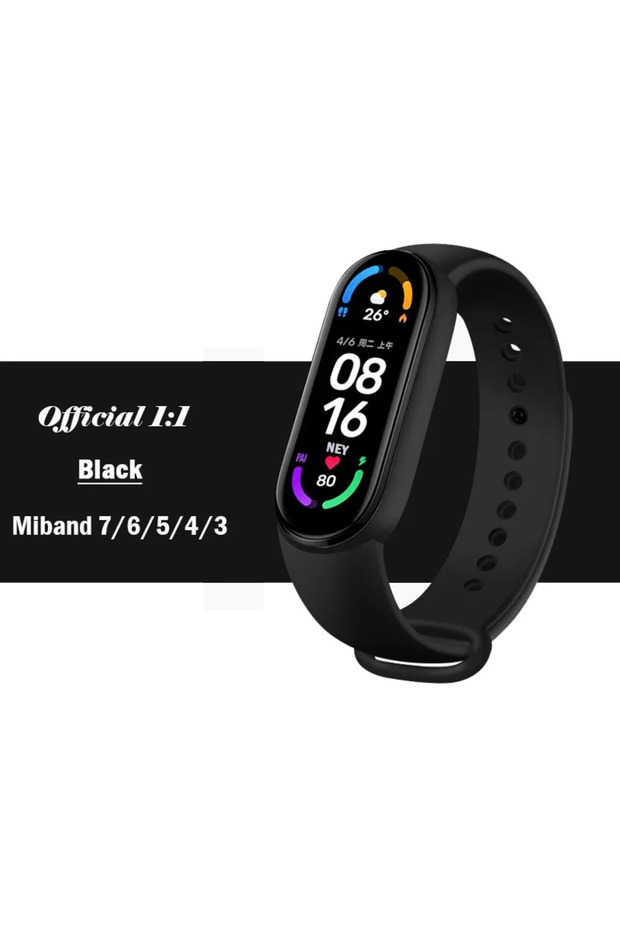 For Mi band 4 3 Black official Silicone Strap For Mi Band 4 5 6 7 Bracelet Sport Watch Wristband Mi