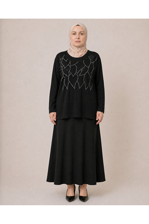 Leaf Stone Embroidered Blouse - 1