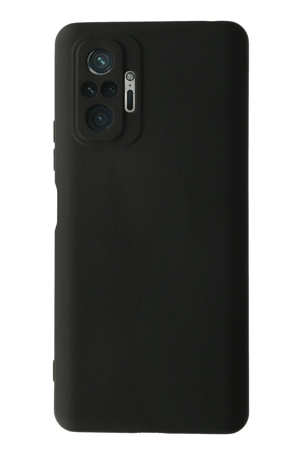 Ilkeshop New Redmi Note 10 Pro Case Nano Inside Velvet Silicone (191621) - Black