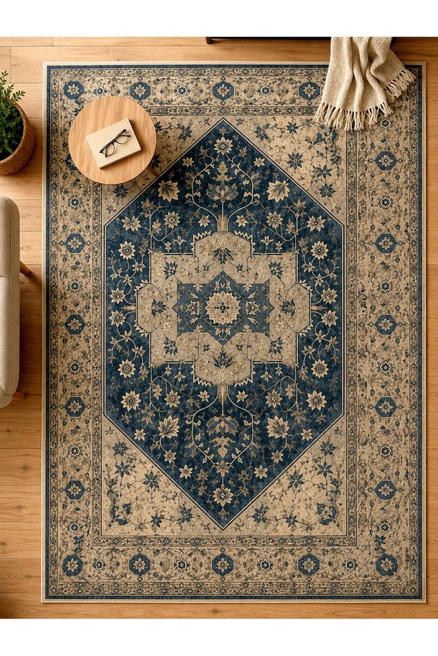 Sdt Traditional Patterned Modern Woven Base Decorative Carpet Sdt1225