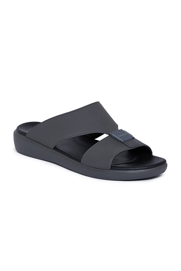 Men’s Arabic Sandals – Comfortable Casual Leather Slide Sandals for Everyday Wear