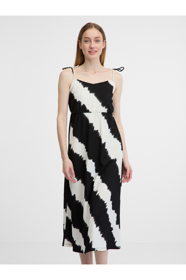 Rochie de damă alb-negru