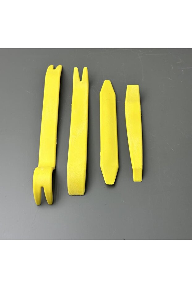 Auto 4 Piece Trim Removal Tool Yellow Car Filler