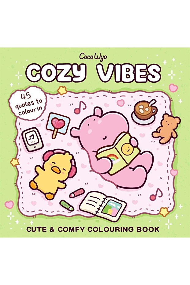 Cozy Vibes: Cute And Comfy Colouring Book
