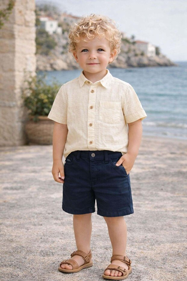 Boy's Gabardine Shorts 6-16 Years - 123211