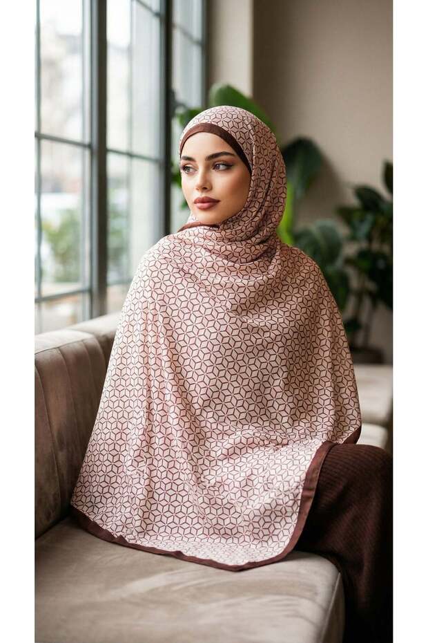 Patterned Soft Shawl - 141 - 1